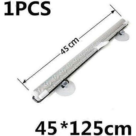 Pare-soleil rétractable pour voiture, protection solaire pour vitre avant, rideaux pare-soleil intérieurs, accessoires de pare-brise, argent, 45 x 125 cm (1/5)