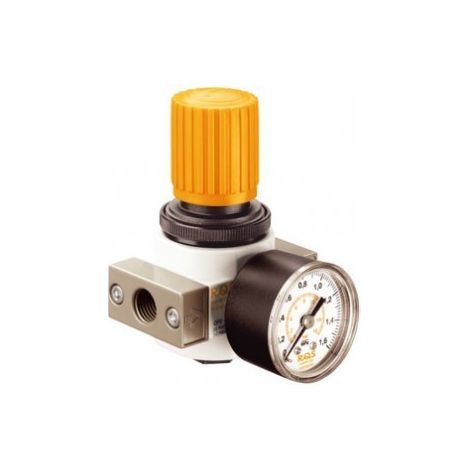 Regolatore d'aria da 1/4" con manometro