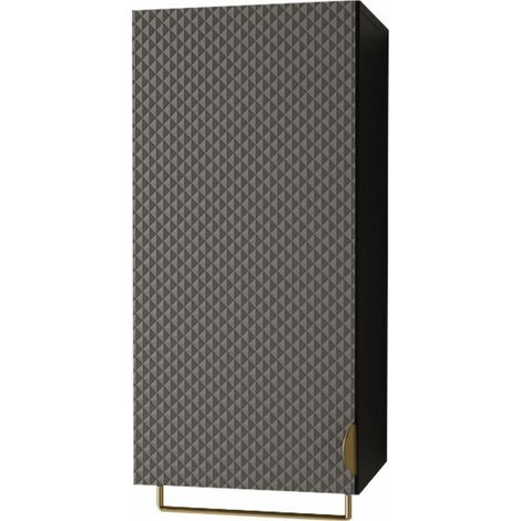 Armario colgante para baño Matrix, Gris, Montada en la pared, Número de puertas: 1, 78x35x35cm, Aglomerado laminado, MDF, Número de cajones: 0 (1/5)