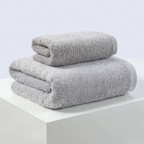 Serviettes - Lot de 2 - 100 % coton, ultra-absorbantes, douces et séchage rapide (1/5)
