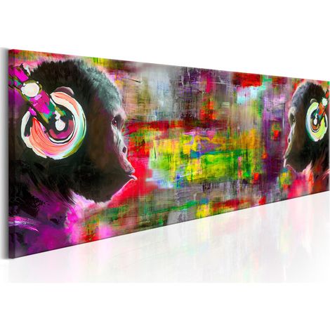 Tableau Imprimé "Musical Duet" 50 x 150 cm (1/2)