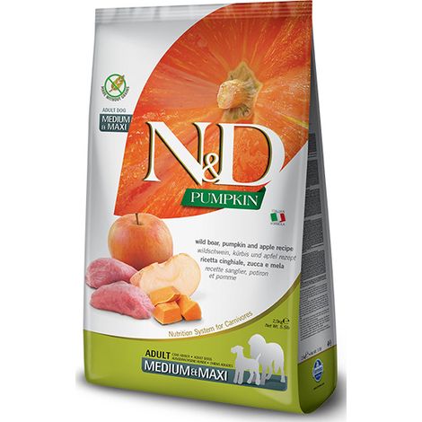 Mangime secco Farmina Cinghiale e Mela per Cani adulto Media/Maxi 12kg [PND120753S] (1/2)