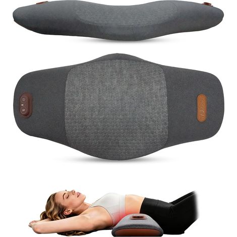 Appareil Massage 3 En 1, Chaleur et Massage par Vibration  Masseur Lombaire Et Sciatique, Thérapie Du Dos Triple Action avec Fonction de traction Pour La Nuque, Les épaules Et Le Dos (1/5)