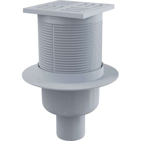 Alca - Desagüe de suelo, recto 11x11 cm, para olores de agua, plástico APV6111 (1/2)