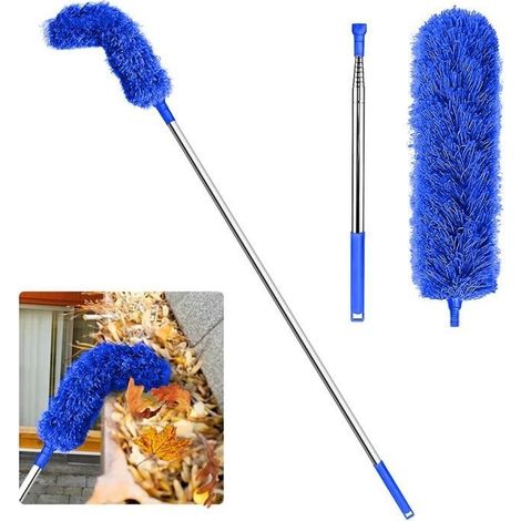 Dachrinnenreinigungswerkzeug – 250 cm Bürste – faltbar – zur Reinigung von Laub/Fenstern (1/4)