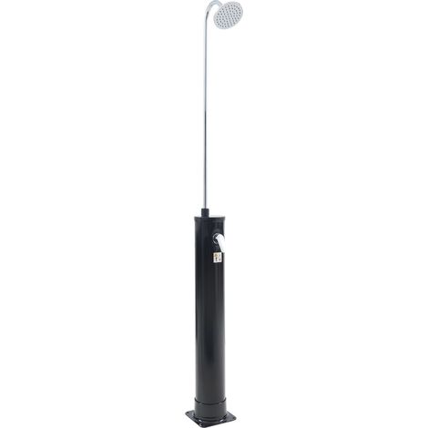 Douche solaire de jardin 215 cm 18 litres noir (1/5)