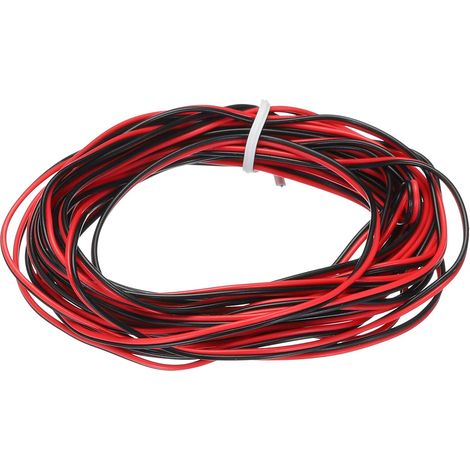 Fil Parallèle en PVC à 2 Conducteurs de Calibre 30 Rouge et Noir (1/5)