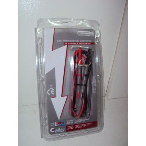 Cordon comfigrip pvc /pointe 4mm longueur 1m cat iv 600v-10a