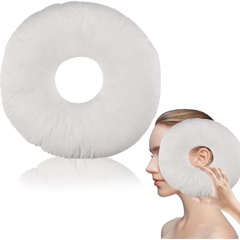 Oreiller avec Trou Coussin Piercing avec Trou pour l'oreille Contre Les douleurs d'oreille, Oreiller Beignet, Piercing Pillow, Anneau Sommeil pour soulager la Douleur dans