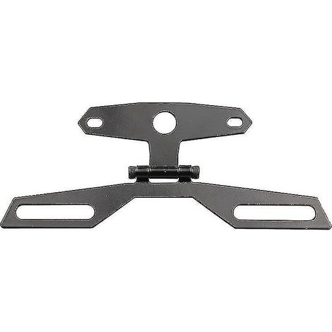 Support de plaque d'immatriculation moto, (2 pièces) support de plaque d'immatriculation réglable pour moto, support de plaque d'immatriculation rabattable pour moto, support de feu arrière pour (1/5)