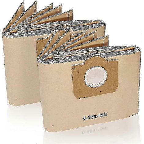 10 sacs aspirateurs en papier 6.959-130.0 pour aspirateurs WD3 WD3P Édition 0618 (1/3)