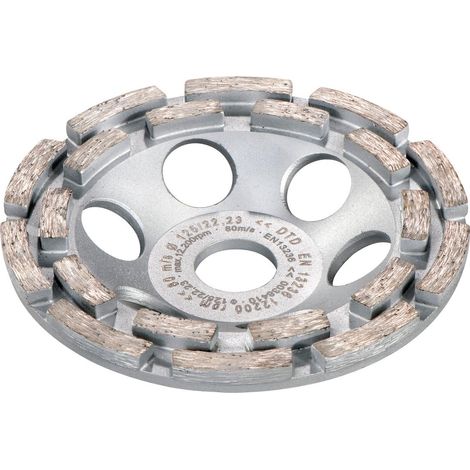 Mola a tazza diamantata 125 mm Béton classic per levigatrice per cemento METABO
