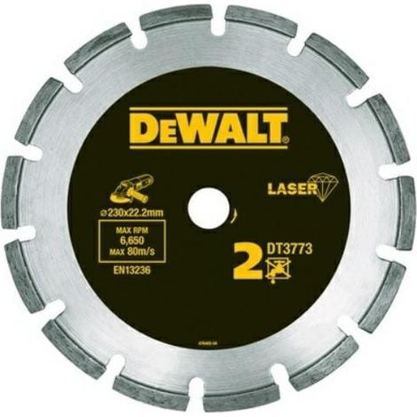 DeWALT - Diamanttrennscheibe für Baumaterialien 230x22,2 mm DT3743