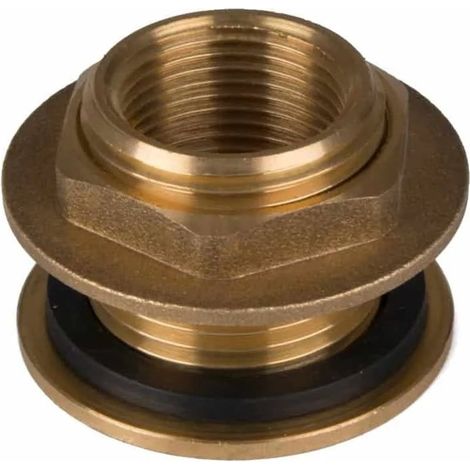 Raccord Tonneau Eau Laiton 1 1/4" x 1": Connexion Facile et Durable (1/4)