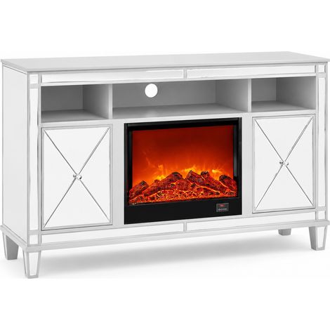 Meuble TV avec Cheminée SPEZIA – 150x40x90 cm – Style Moderne & Confort (1/5)