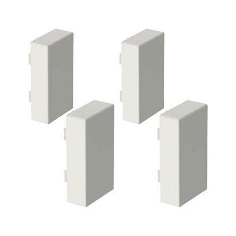 GGK LOT DE 4 EMBOUTS DE FINITION POUR MOULURE ÉLECTRIQUE 7X12MM BLANC EAN8021