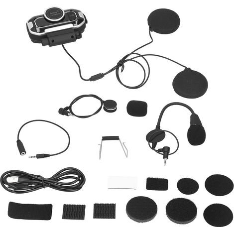 Bluetooth-Motorradkopfhörer mit integrierten Helmlautsprechern, geeignet für den Einsatz im Freien und mit automatischer Anrufannahmefunktion. (1/5)