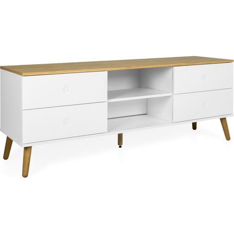 Meuble TV CASPER blanc (1/5)