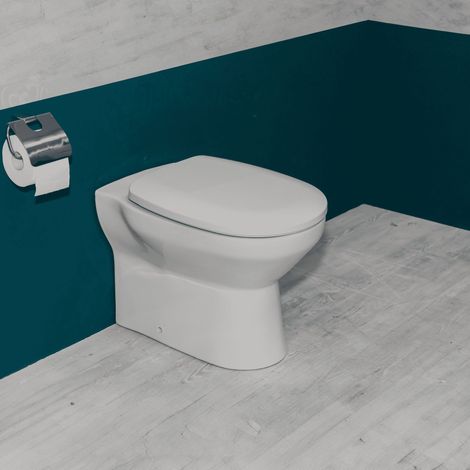 WC céramique sans rinçage blanc - Conny (1/3)