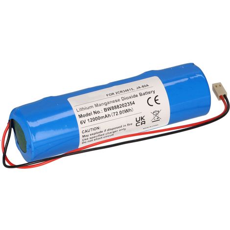 vhbw Batterie kompatibel mit Jablotron JA-180A, JA-80A Alarmanlage, Alarmsystem (12000mAh, 6V, Li-MnO2) (1/5)