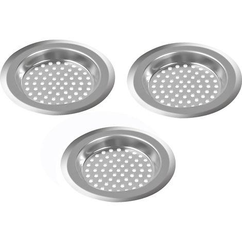 3 Pièces Filtre Évier Cuisine Acier Inoxydable, Pour vidange salle bain baignoire (1/5)