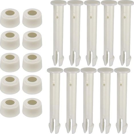 Packung mit 10 Kunststoff-Verbindungsstiften für Pools, Ersatz-Verbindungsstifte aus Kunststoff für Rahmen und Pool, Ersatzteile für Intex-Pools (1/5)