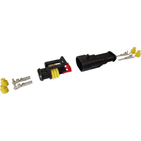 kit connecteur étanche 2 voies 0,75 1,5 mm² série 1,5