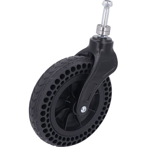 Roulette universelle de 8 pouces, roue solide antidérapante en caoutchouc TPE, remplacement pour chariot, capacité de charge de 75KG (1/5)
