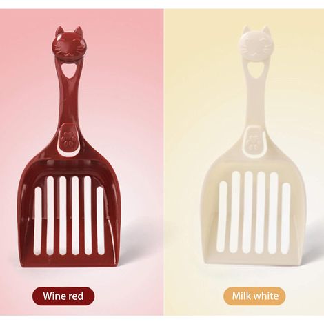 RGE Pelle à litière pour chat grand pin pelle à litière pour chat tofu litière pour chat fournitures de nettoyage pour animaux de compagnie toilette pour chat bac à litière pour chat (1/5)