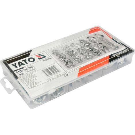 Jeu d'écrous à oreilles, 150 pièces – M4, M5, M6, M8, M10