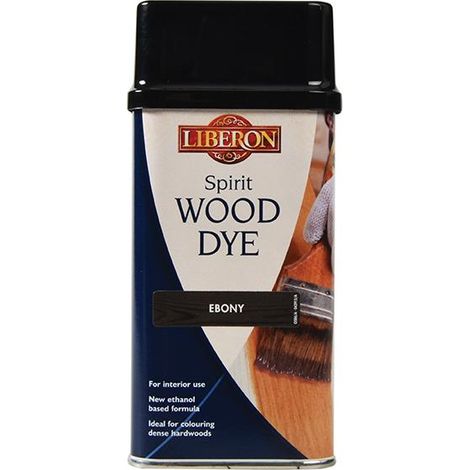 Liberon Spirit Traditional Hardwood Furniture Wood Dye - Ebony - 250ml (1/3)