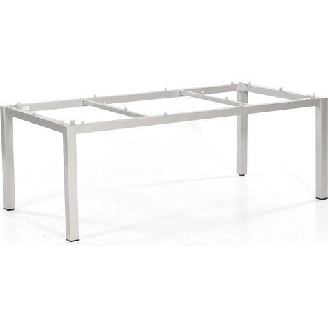 Aluminium-Tischgestell Base Farbe silber