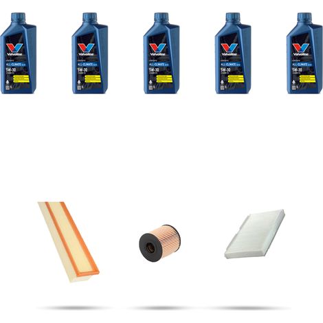Kit tagliando 3 FILTRI e 5L OLIO compatibile con Peugeot 408 1.6 82kw dal 2012 (1/5)