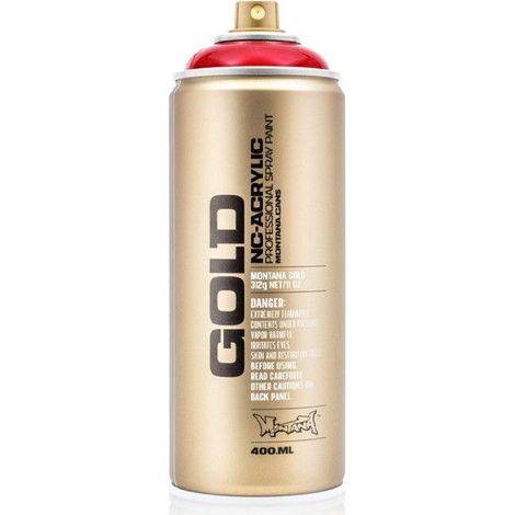 Bombe de peinture - Gold - Acrylique - Transparent ketchup - T3040 - 400ml - Montana Cans