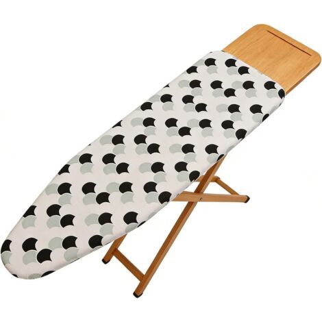 Housse de repassage robuste – Coussin résistant aux taches, couche d'isolation thermique Accessoire de planche pratique, appartement, dortoir, hôtel, voyage, atelier de couture, studio, outil (1/5)