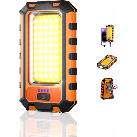 Lampe de travail LED batterie atelier magnétique crochet COB pour maison et utilisation quotidienne (1/5)