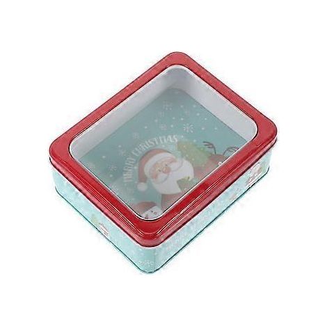 Boîte à bonbons de Noël, boîte cadeau, boîte à biscuits, boîte de rangement en fer-blanc, cadeau de Noël (Image 1) (1/2)