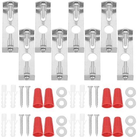 Deckenmontage-Set mit 8 Metallhalterungen (60 mm) für Leuchten und Ventilatoren – Vielseitige Installation für Wohnräume (1/5)