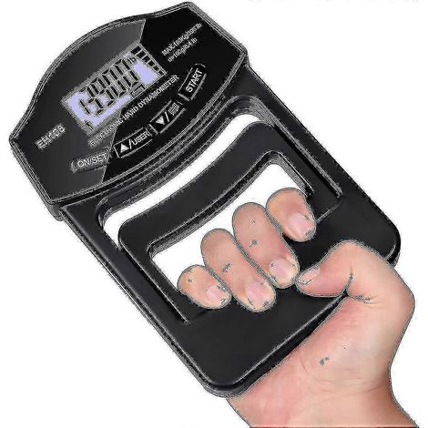 Testeur de force de préhension, dynamomètre manuel numérique 396 lbs/180 kg, écran LCD USB (1/5)