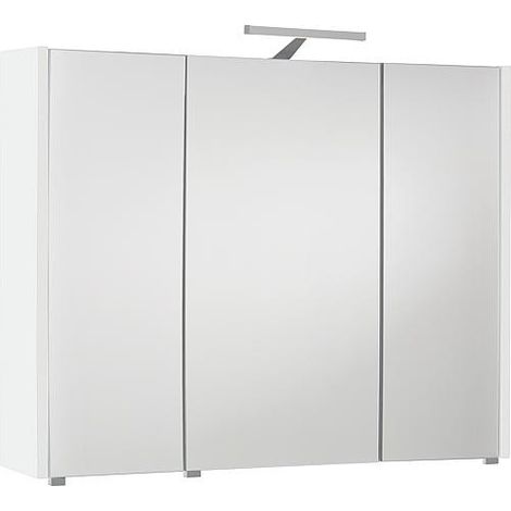 Armoire à glace avec éclairage blanc brillant 3 portes 950x750x188mm (1/5)