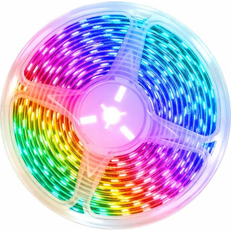 Ruban Professionnel 12V en 5050 - 30 leds/m - 5 mètres RGB en IP20 (1/5)