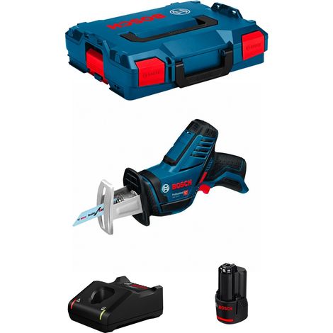 Bosch – Scie sabre 12V avec 1 batterie 3.0Ah – Moteur Brushless – Éclairage LED – Pour bois, métal et plastique (1/5)