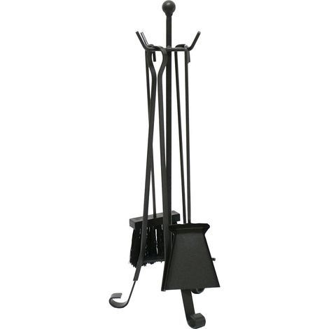 KAMINWERKZEUG-SET STAHL LACKIERT MoD.TERMINIO (1/3)