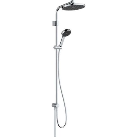 Hansgrohe Activera S - Conjunto de ducha sin grifo, diámetro 24 cm, EcoSmart, 2 chorros, cromo 28074000