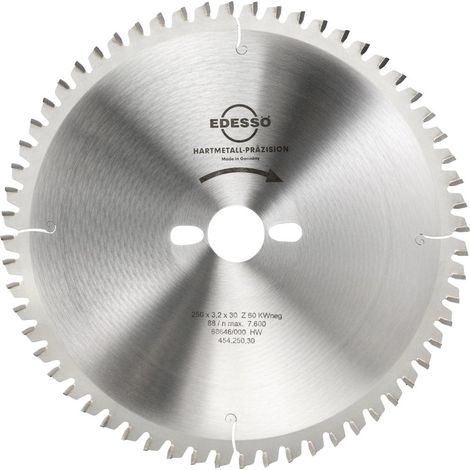 EDESSÖ HW Kreissägeblatt 250 x 3,2 2,2 x 30 Z60W-neg. (1/3)