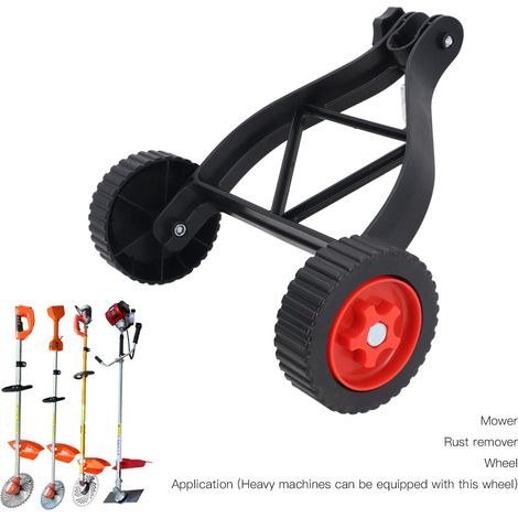 Convient pour roue de support de coupe-bordures - roue de coupe-bordures réglable, roues auxiliaires pour tondeuse à gazon 23-28 mm - Accessoires pour tondeuse à gazon (1/3)