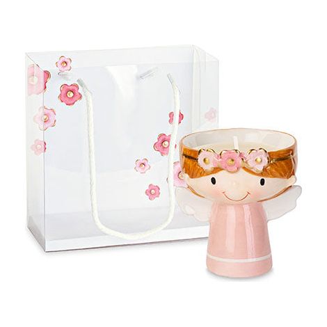 Cupido&Co. Candela Angioletto Rosa D 75 Mm H 95 Mm con Shopper