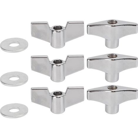 Écrou en T pour batterie, pièce de rechange pour cymbales et supports, accessoire de percussion durable. (1/5)