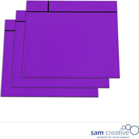 Magnetische Scrum Notizblätter 10x10 cm lila