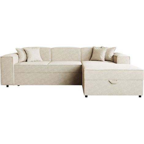 Sofá rinconero Clovis 116, Derecha, Función de descanso, Almacenaje, 253x166x79cm, 0 (1/5)